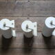 Vintage metal sconces