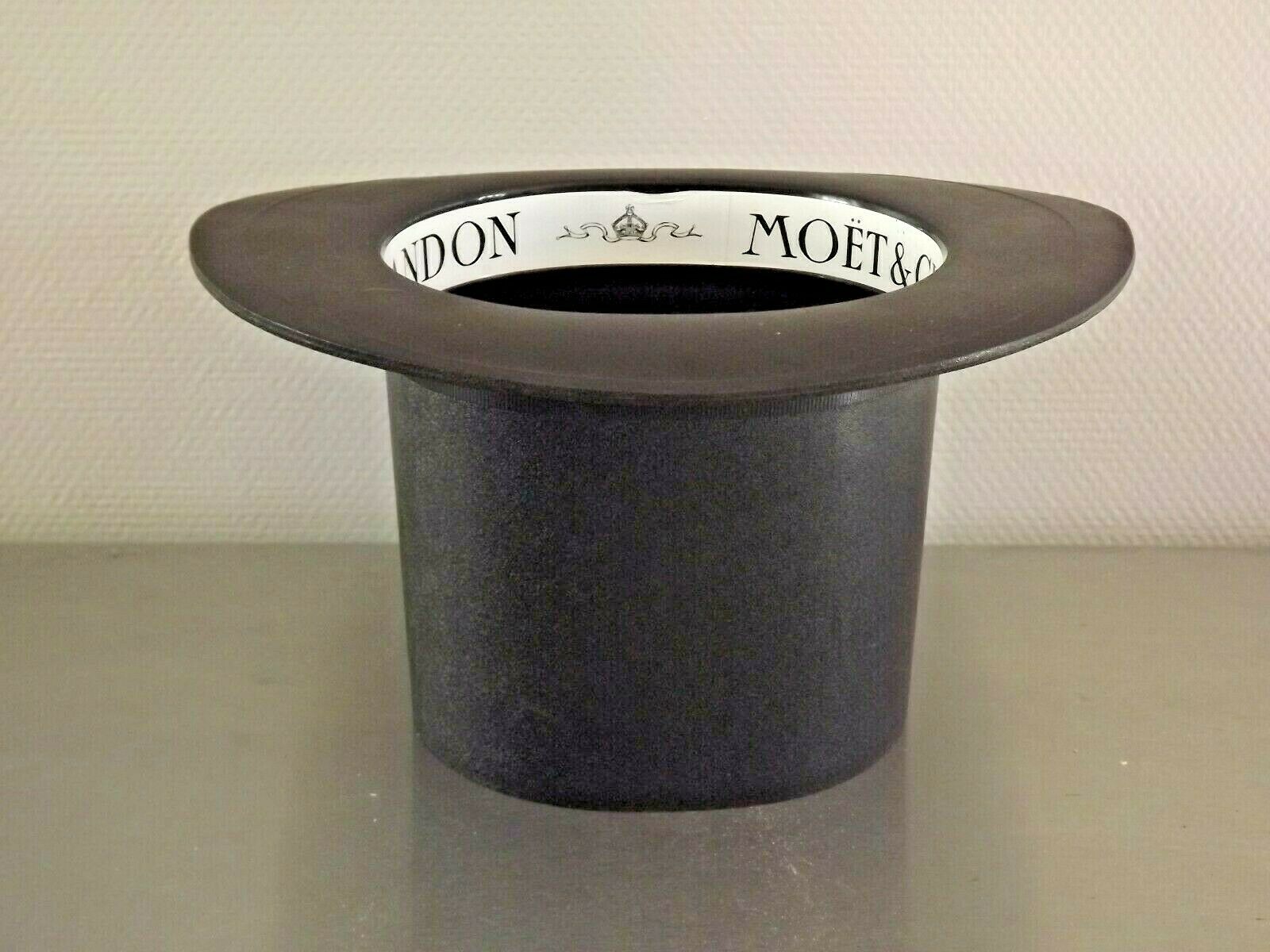 Vintage french hard plastic top hat champagne ice bucket  moet & chandon 3034