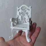 Chair wood and metal for doll's house
