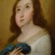 Religious oil painting. 19th century