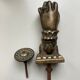 Antique bronze hand-shaped door knocker