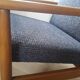 Fauteuil scandinave bleu