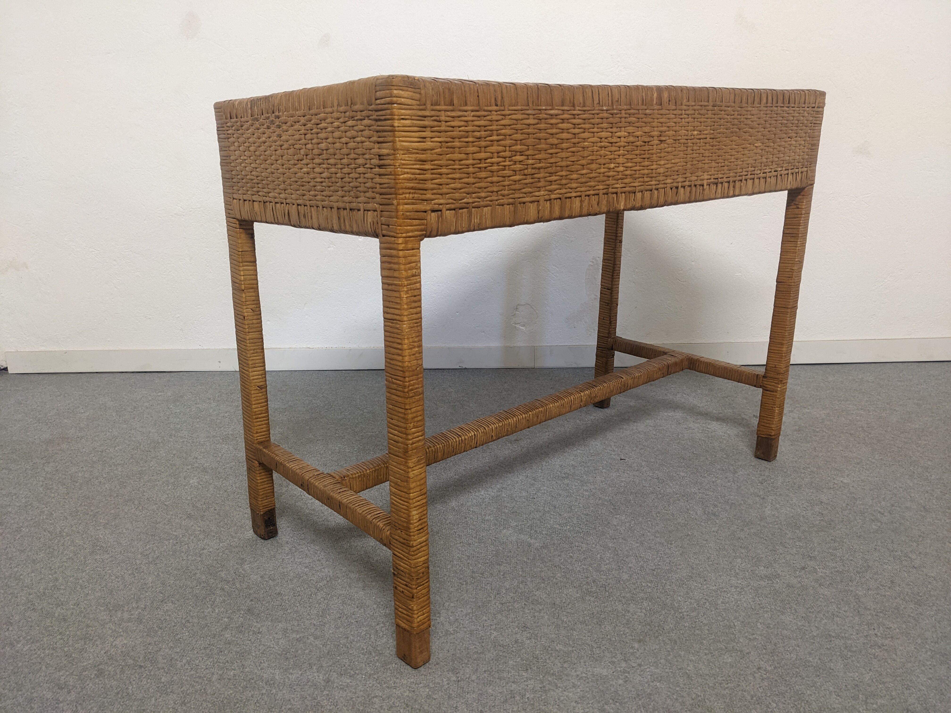 Rattan console from the 50s/60s