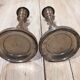 Antique Silver-Plated Metal Candlestick Vintage Torch 18th 19th Century
