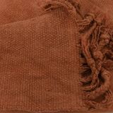 5x7 Terracotta & Brunt Orange Vintage Kilim Rug, 167x210Cm