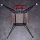 6 vintage red chairs