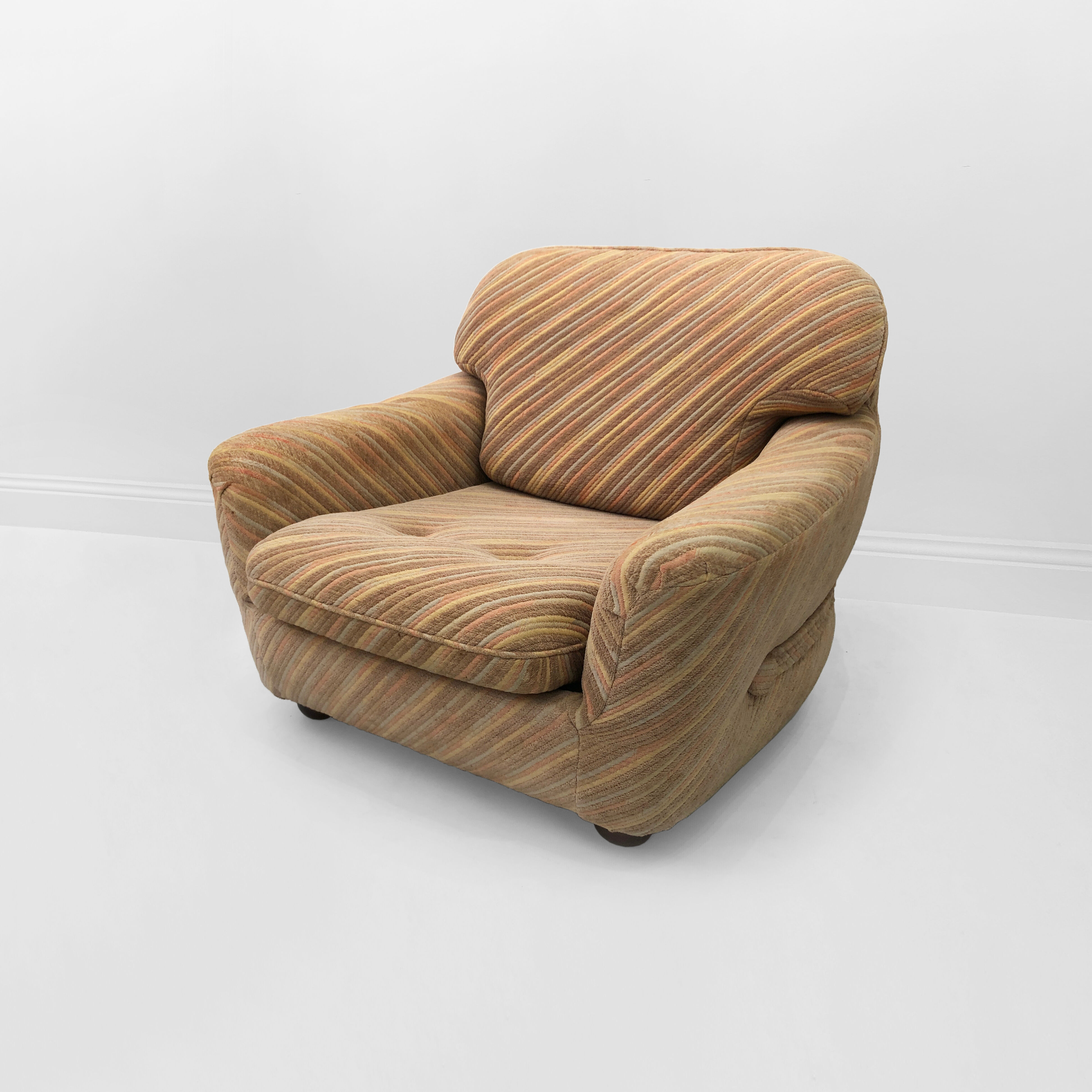 Pastel italian zorzi armchair midcentury 1970s