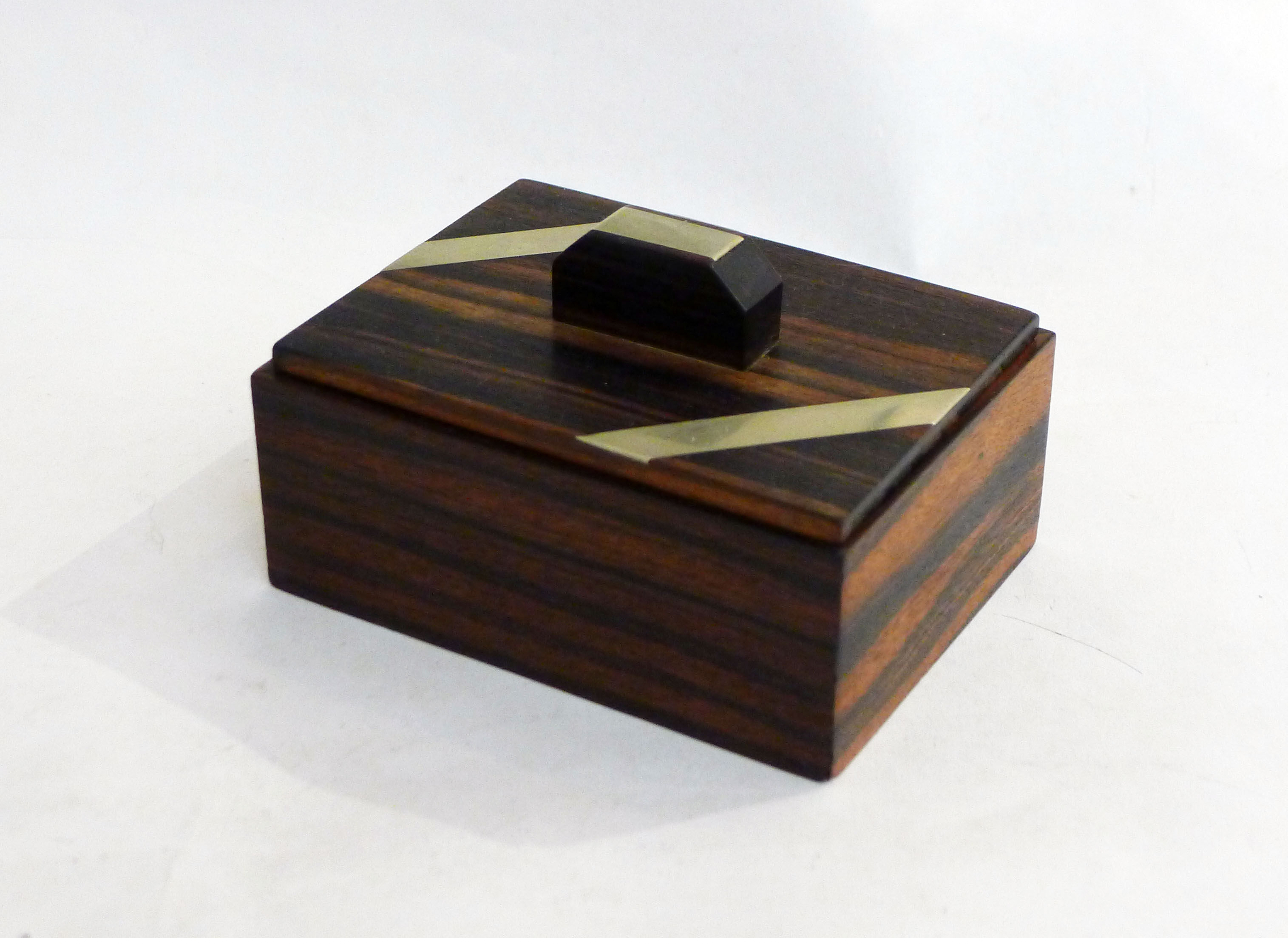 Macassar ebony art deco box