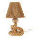Audoux & Minet - Lampe de table en corde vers 1950