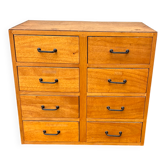 Ancien meuble de métier, d'atelier vintage à tiroirs