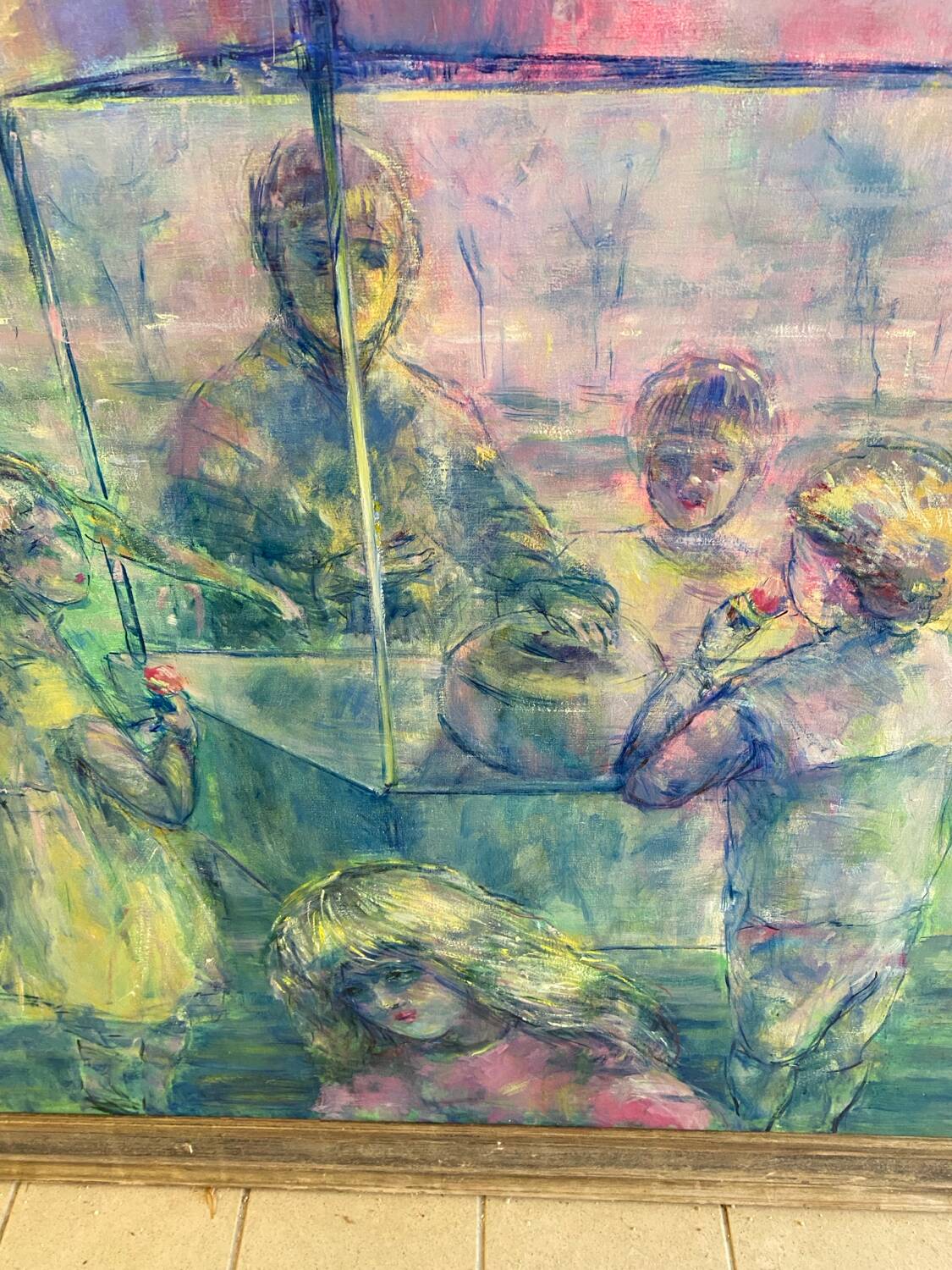 Oil painting painting