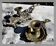 2 antique hand candlesticks Louis XV style rocaille bronze or brass