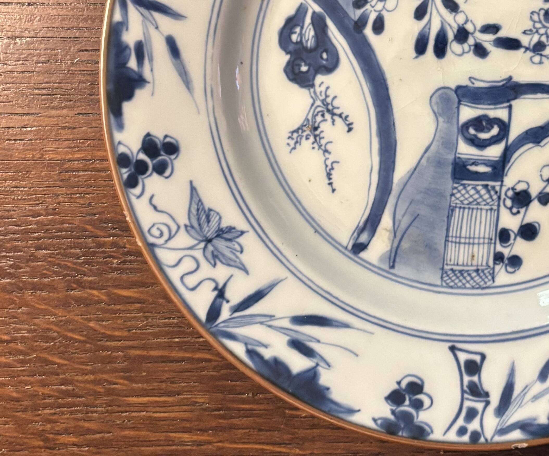 Porcelain plate Compagnie des Indes Qianlong period, 18th century