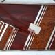 Art deco tray in wood, steel, chrome, glass and mirror 30s-40s