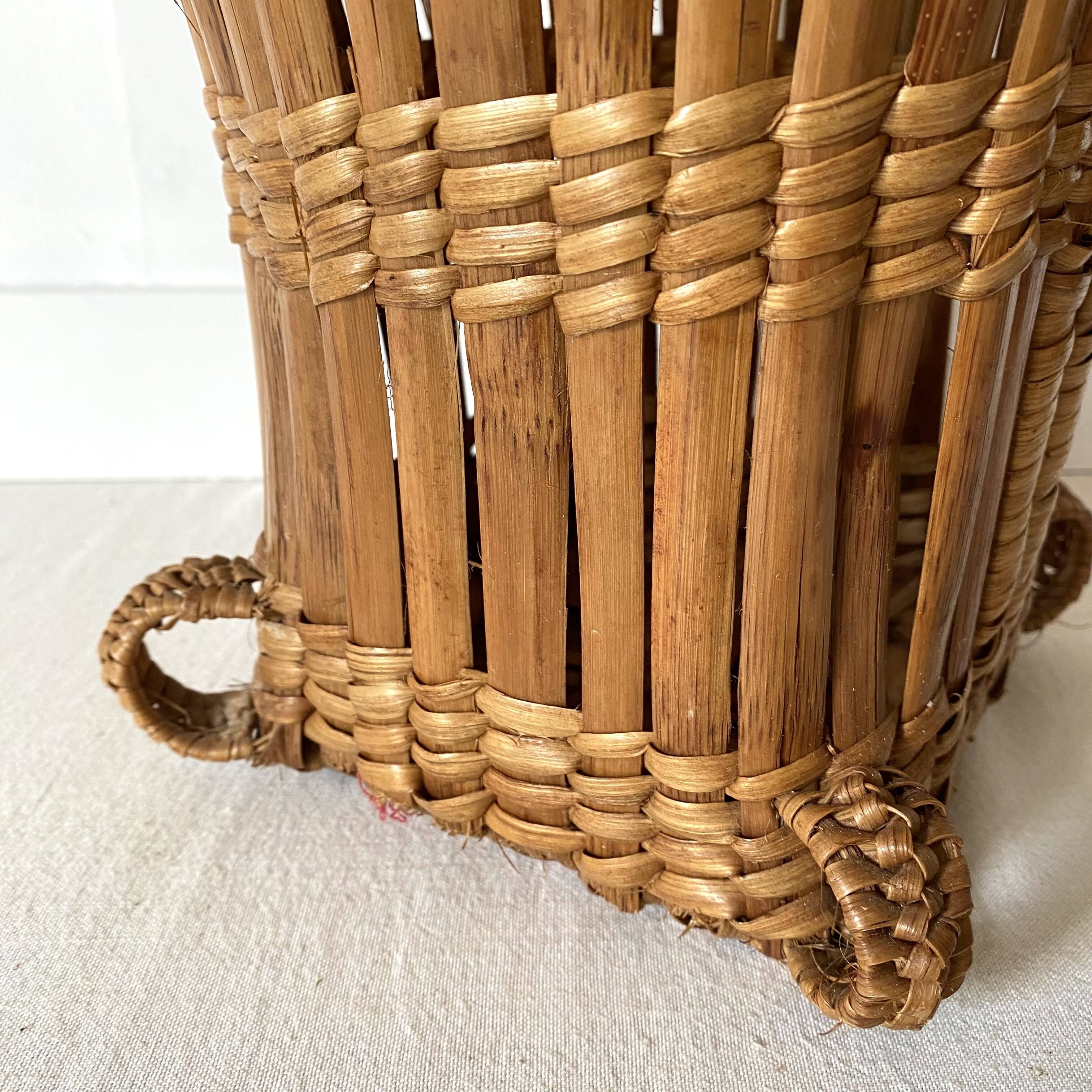 Rattan pot cover basket