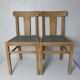 2 chaises de ferme en bois vintage