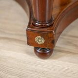 Late 19th Century Biedermeier Mahogany Oval Side Table, 1890s