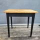 Petit bureau table d'appoint bicolore miel et noir