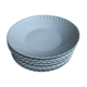 7 hollow plates white porcelain
