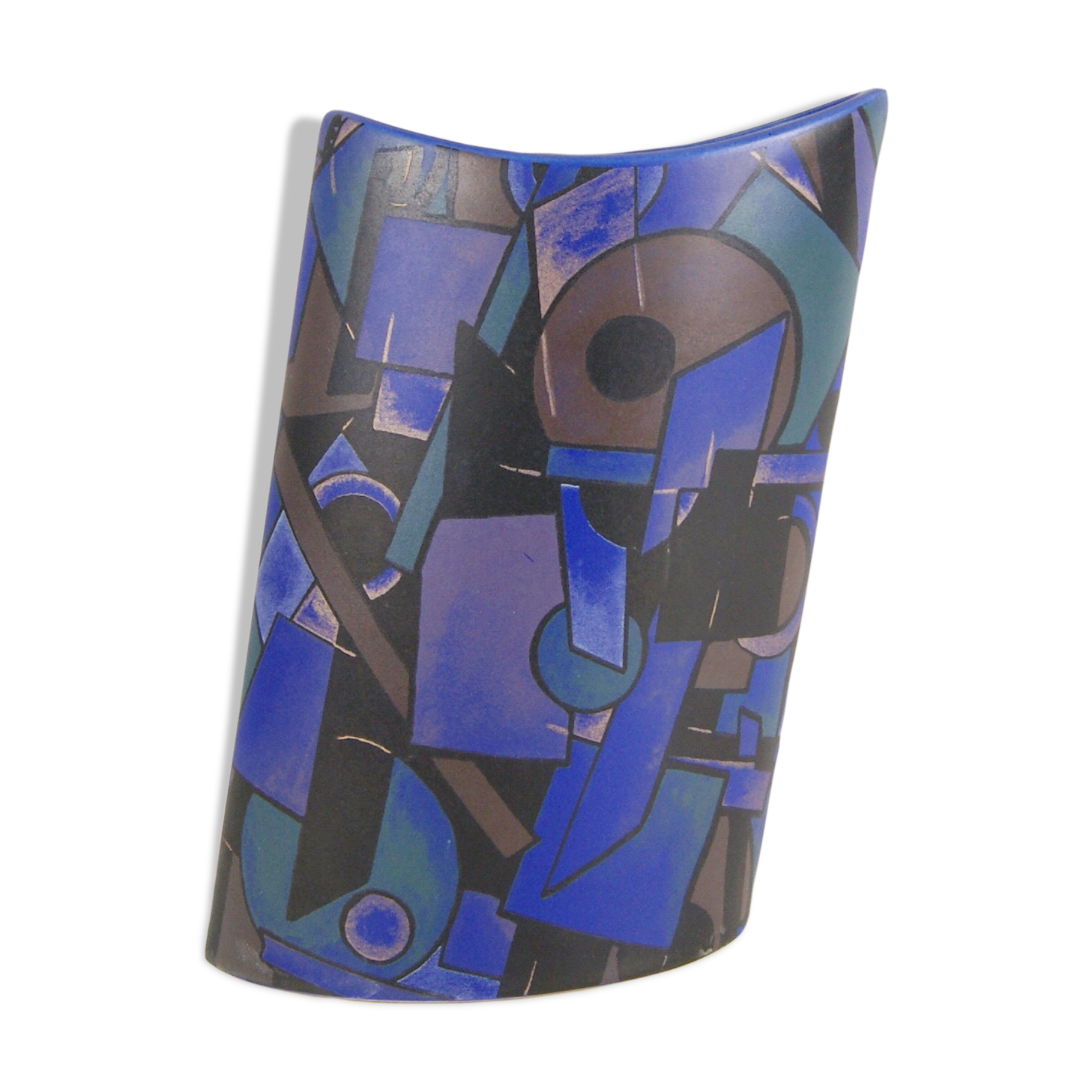 Postmodern vase by Steuler design, 80s ceramic vase