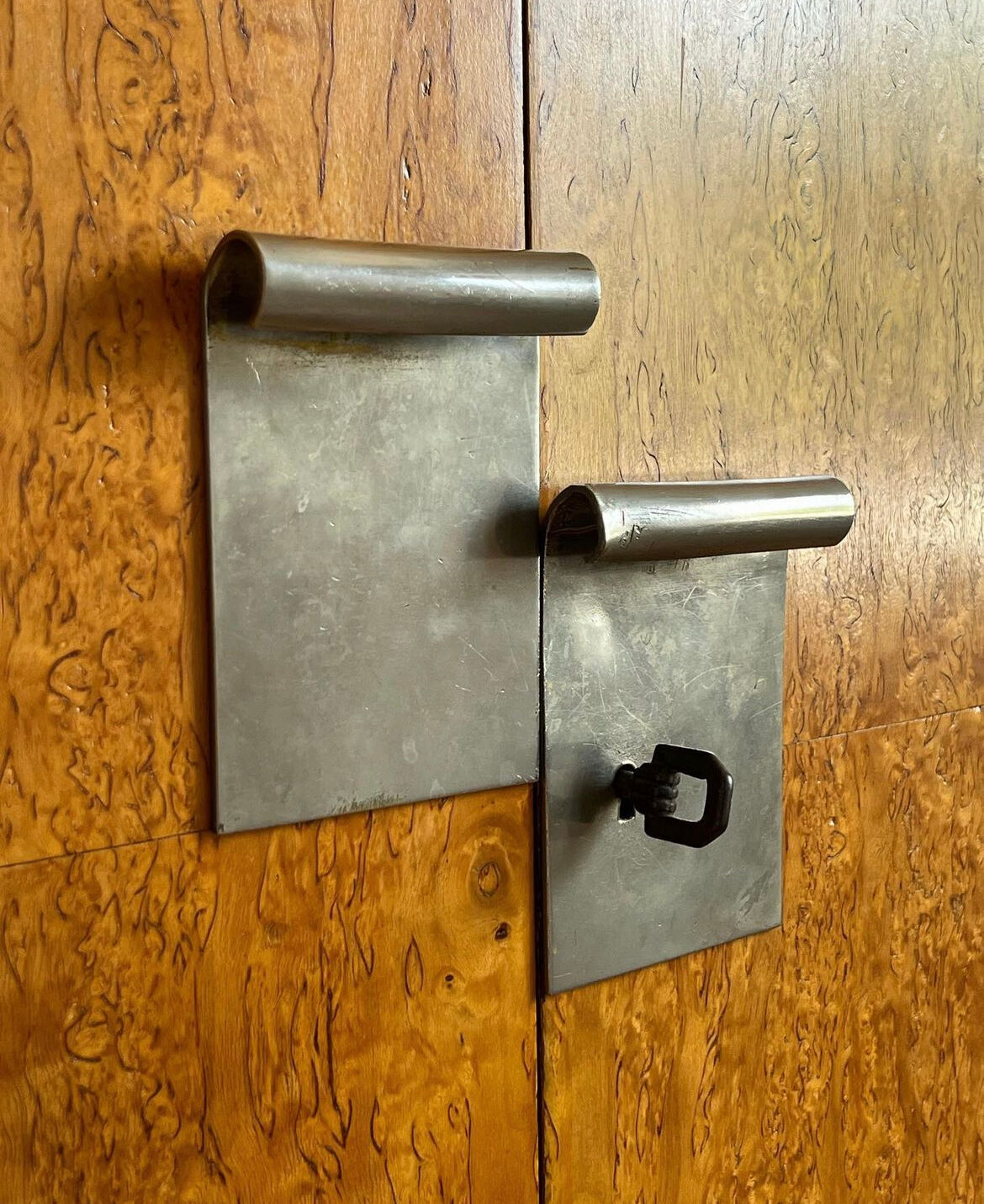 Art deco veneer cabinet