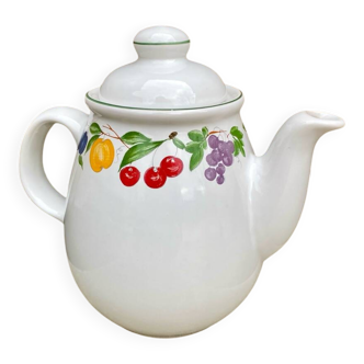 Vintage fruit decor teapot