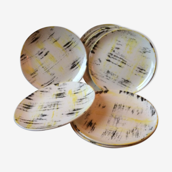 9 vintage gb Lumicolor vintage plates