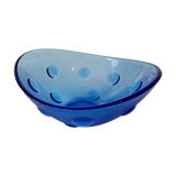 Empty cup blue glass pocket