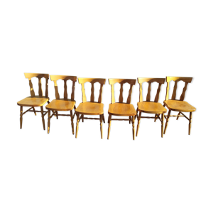 lot de 6 chaises de bistrot