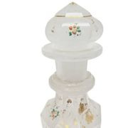 Biedermeier white glass carafe, Austria, 1890s