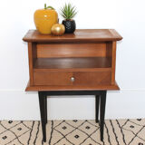 Vintage wooden bedside table