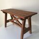 Bench vintage oak Annees 60