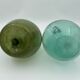 Set of 2 glass bottles souffle xx eme type dame jeanne