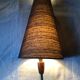Teak and brass table lamp 60s