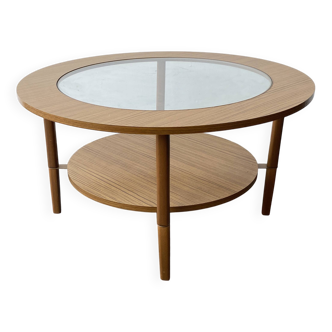 Mid-Century Modern circular coffee table by Schreiber