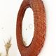 Vintage wicker mirror
