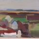 Paysage abstrait/cubiste par Gösta Stawåsen