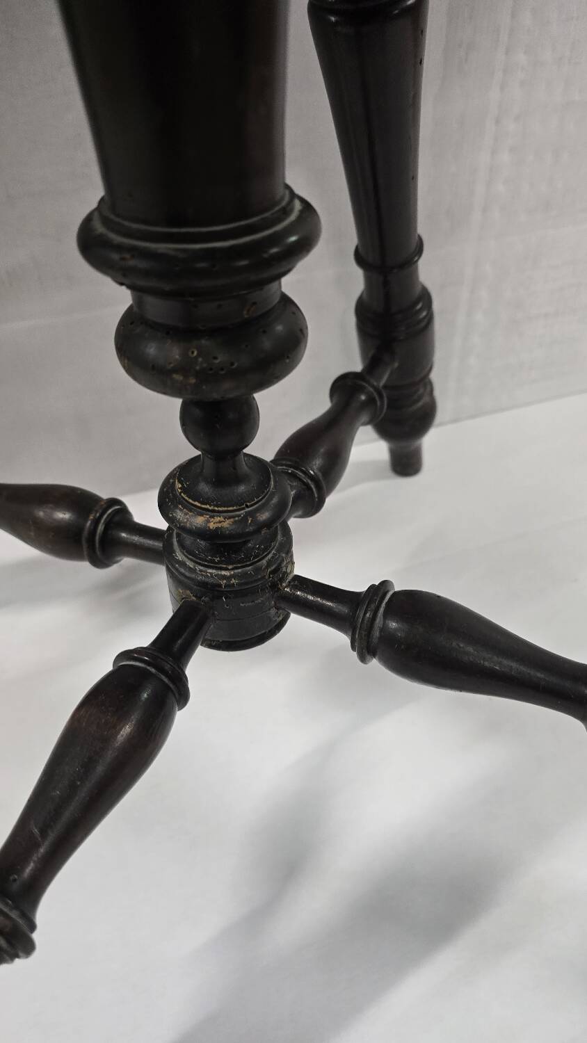 Antique adjustable piano stool – Napoleon III period, late 19th century