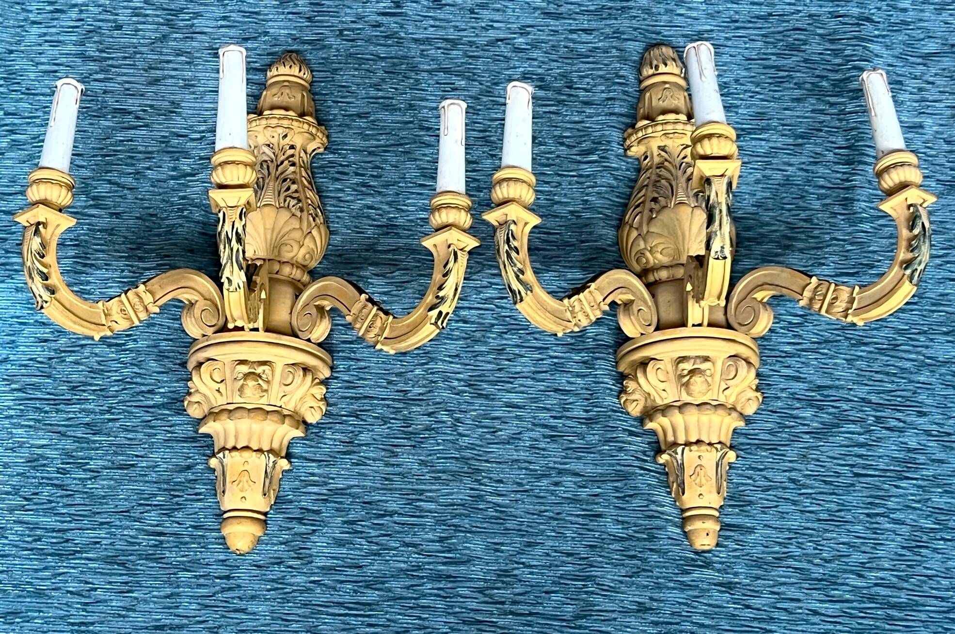Lot - two Renaissance style wall lights.