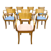 Chaises en bois courbé Art Déco