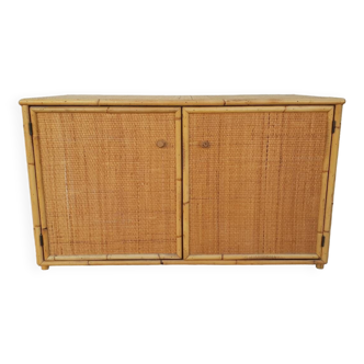 Low rattan sideboard 1960