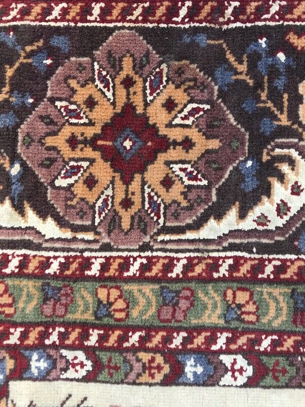 Former Turkish carpet Panderma finely knotted hand 117 x 190 cm