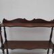 Old turned wood shelf, walnut color