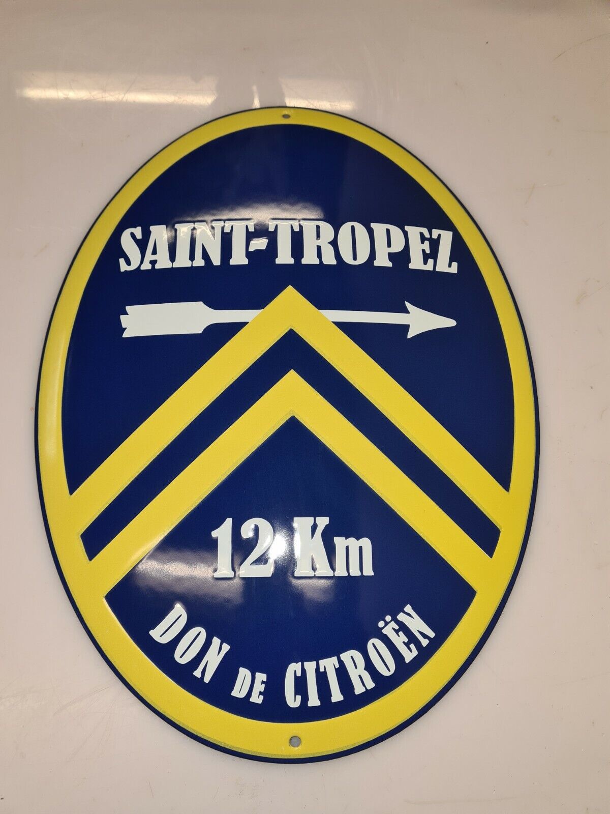 enamelled plate CITROËN ST TROPEZ