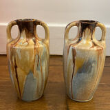 Pair of stoneware vases