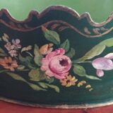 Glass cooler painted sheet metal directory cache pot