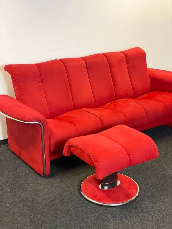 Ekornes Stressless Soul & Blues Suite – in Red Alcantara