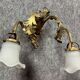 Pair of Napoleon III period wall lights in gilded bronze circa 1880
