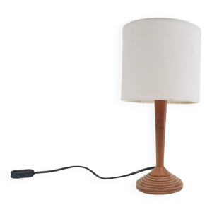 Lampe de table en bambou, - 1960