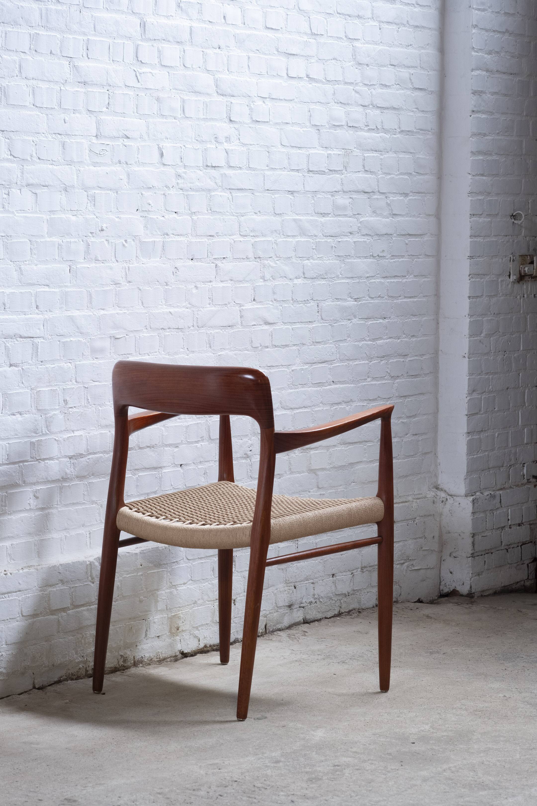 2x Niels Otto Møller Chair Model 56 in Teak, 1960s Denmark